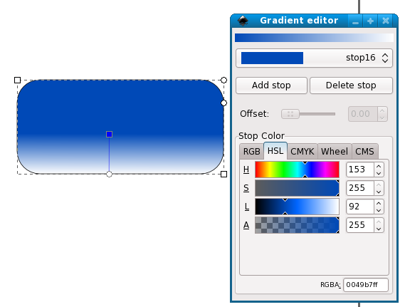 inkscape gradient editor
